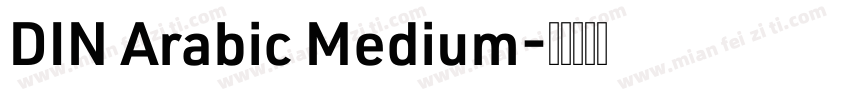 DIN Arabic Medium字体转换